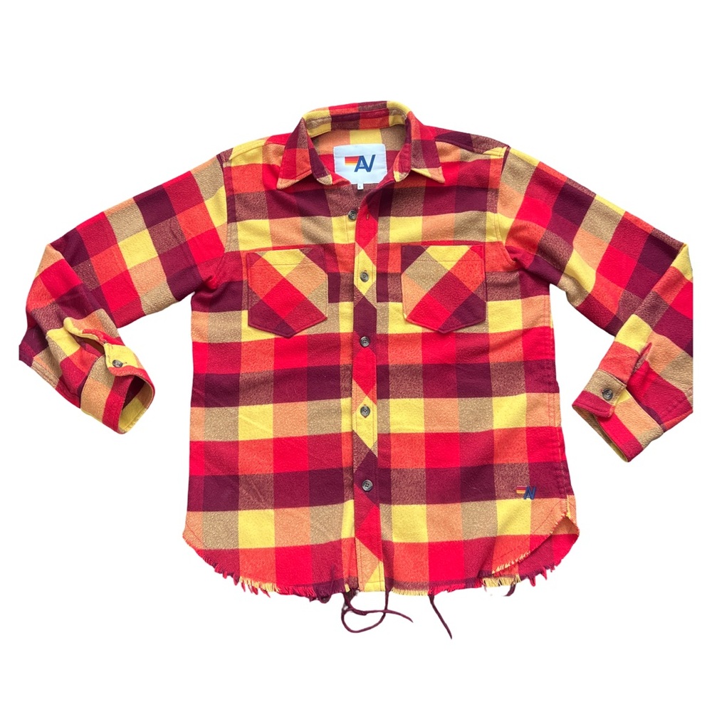 Aviator Nation Multicolor Plaid Long Sleeve Shirt